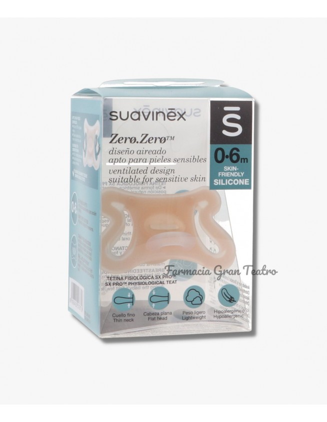 Suavinex Chupetes Todo-Silicona tetina fisiológica SX Pro 0-6meses