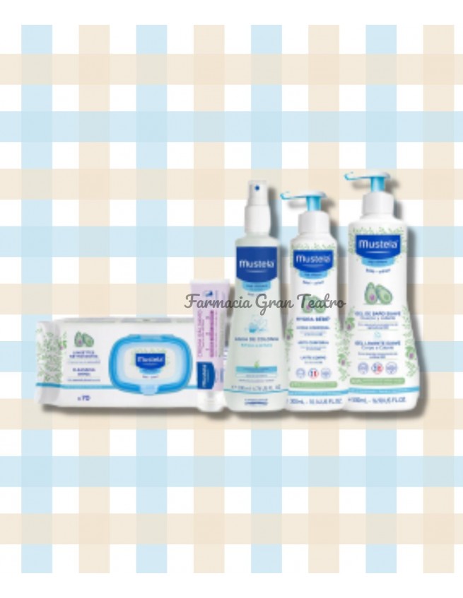 Bolso Primeros Productos Azul MUSTELA Set primeros productos bebé precio
