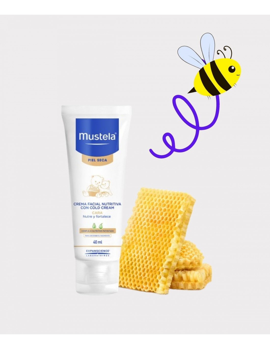 Gel para piel seca al Cold Cream y cera de abeja bio – Mustela