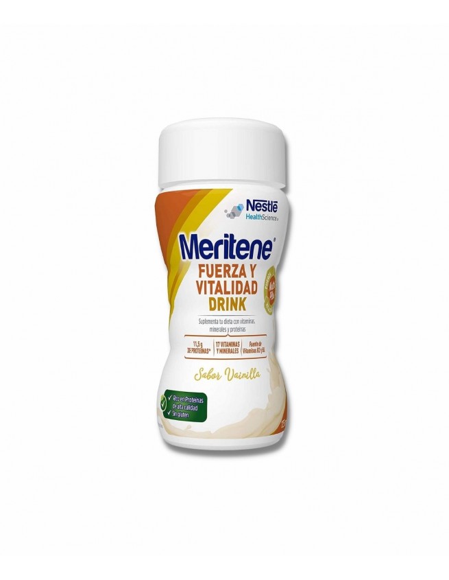 Nestle Meritene® Fuerza y Vitalidad Drink Sabor Vainilla, 6 unidades x 125  ml