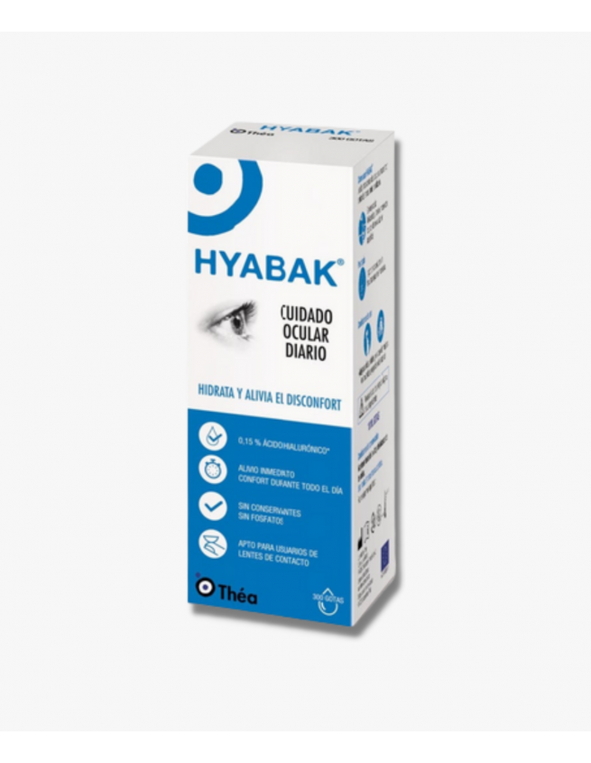 Hyabak colirio ojo seco ácido hialurónico, 10 ml